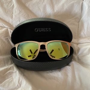 Guess GU Gold Mirror Sunglasses w/ case